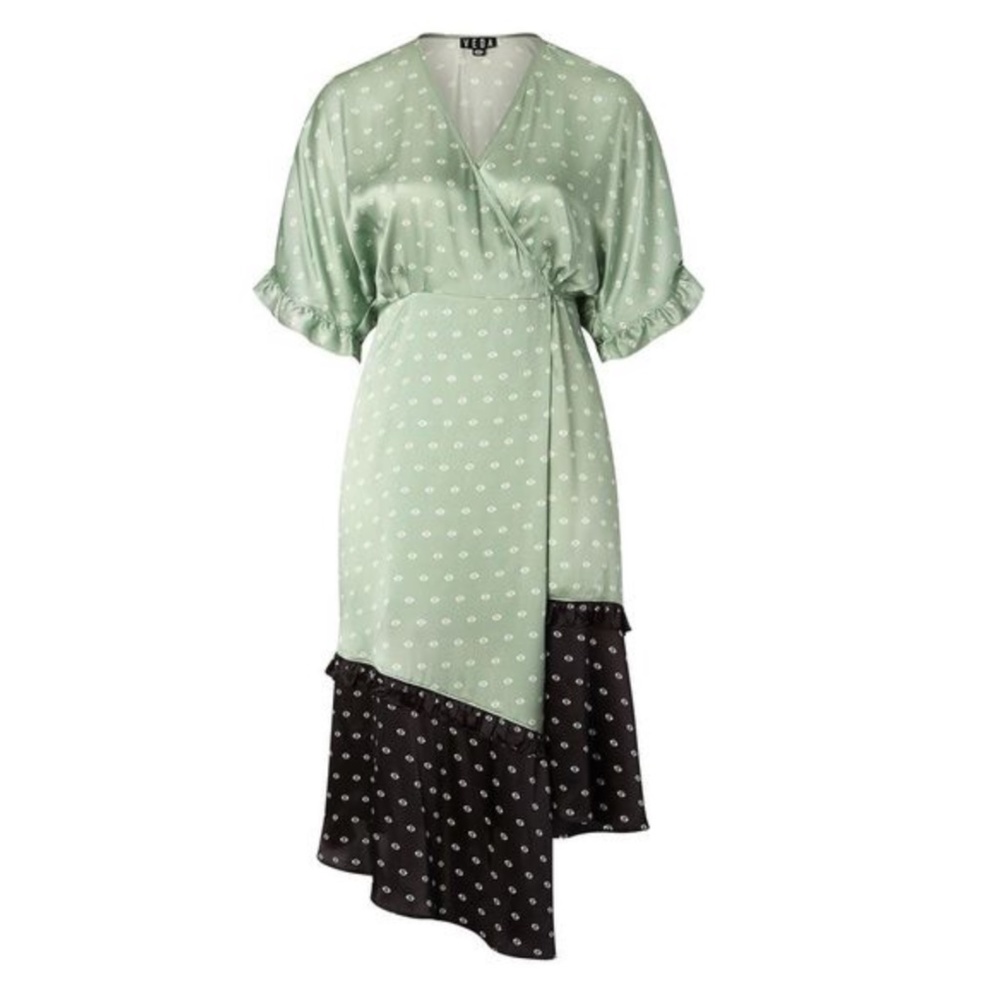 Nicolette Mason x Veda Tuscan Silk Printed Wrap Dress size 2X
